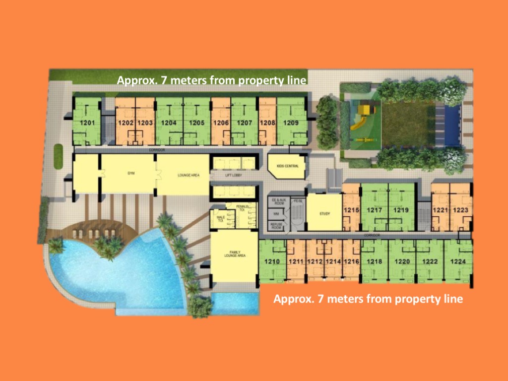 Amenities 12th floor plan bis 100 West Makati by FILINVEST