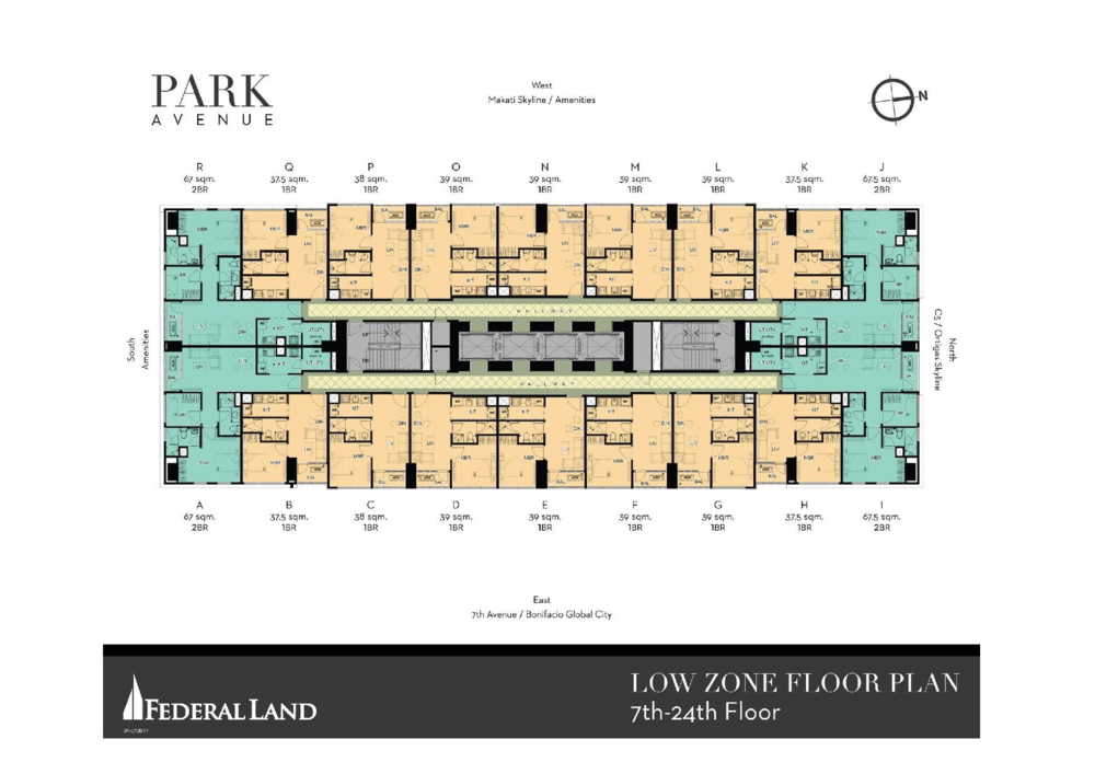 FLOOR PLAN OF PARK AVENUE BY FEDERAL LAND