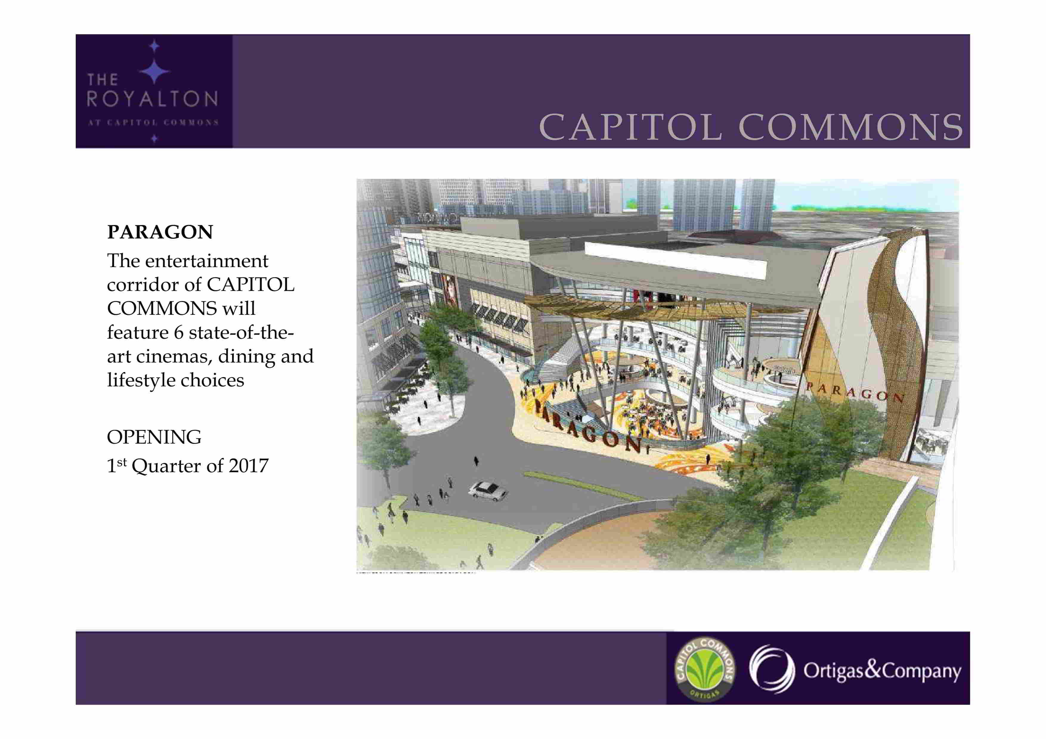 THE ROYALTON CAPITOL COMMONS BY ORTIGAS AND COMPANY